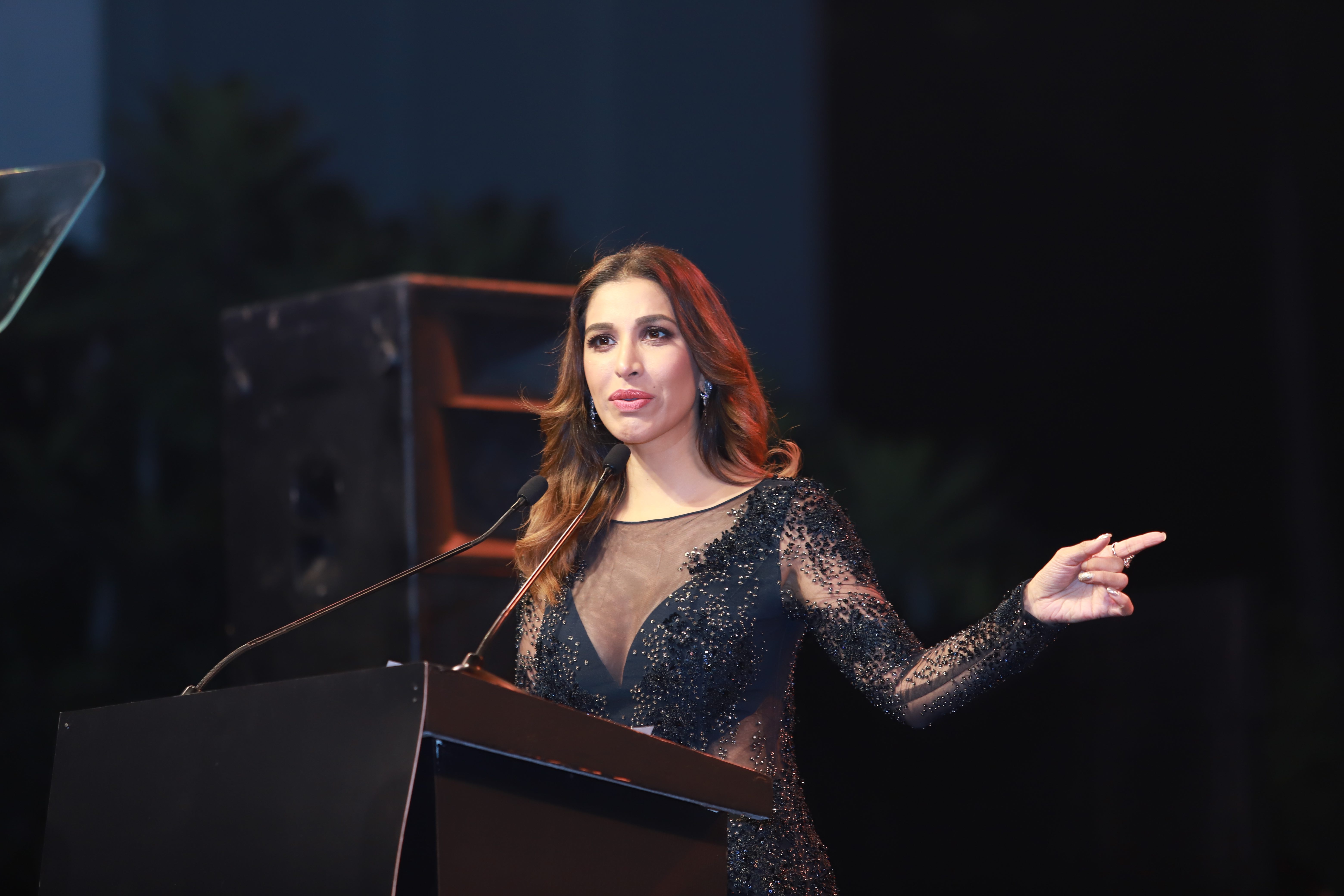 Sophie Choudry, the MC for the evening